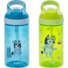 imageZak Designs Sonic the Hedgehog Atlantic Kids Water Bottle For School or Travel 16oz Durable Plastic Water Bottle With Straw Handle and LeakProof Spout Cover 2Pack Sonic Knuckles Tails AmyBluey  Bingo