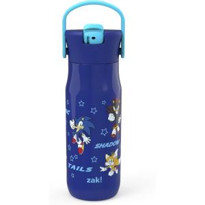 imageZak Designs Harmony Disney Kid Water Bottle for Travel or At Home 14oz Stainless Steel is LeakProof and Vacuum Insulated Minnie MouseSonic  Friends