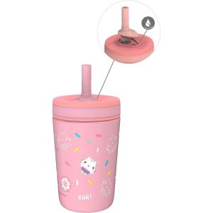 imageZak Designs Kelso Tumbler Toddler Cup For Travel or At Home 12oz Vacuum Insulated Stainless Steel Sippy Cup With LeakProof Design is Perfect For Kids Happy FruitGabbys Dollhouse