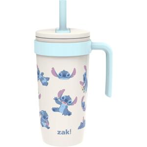 imageZak Designs Marvel Fairway Travel Tumbler for On the Go or At Home 18oz Stainless Steel with Vacuum Insulation Spillproof Silicone Straw and Carry Handle for Cold Drinks SpiderManLilo and Stitch