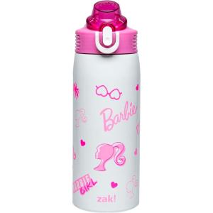imageZak Designs Minecraft Sage Kids Water Bottle For School or Travel 19oz Stainless Steel Water Bottle With Straw Handle and LeakProof PopUp Spout Cover Steve Alex MobsBarbie Sage