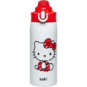 imageZak Designs Minecraft Sage Kids Water Bottle For School or Travel 19oz Stainless Steel Water Bottle With Straw Handle and LeakProof PopUp Spout Cover Steve Alex MobsHello Kitty Sage