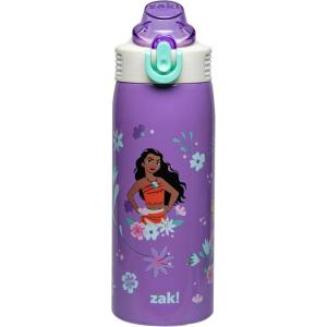 imageZak Designs Minecraft Sage Kids Water Bottle For School or Travel 19oz Stainless Steel Water Bottle With Straw Handle and LeakProof PopUp Spout Cover Steve Alex MobsPrincess Ariel  Moana  Rapunzel  Tiana