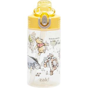 imageZak Designs Sage Minecraft Kids Water Bottle For School or Travel 16oz Durable Plastic Water Bottle With Straw Handle and LeakProof PopUp Spout Cover CreeperWinnie the Pooh  Friends