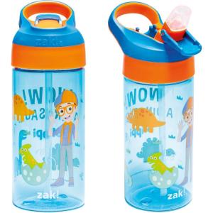 imageZak Designs Sonic the Hedgehog Atlantic Kids Water Bottle For School or Travel 16oz Durable Plastic Water Bottle With Straw Handle and LeakProof Spout Cover 2Pack Sonic Knuckles Tails AmyBlippi