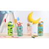 imageZak Designs 175 oz Riverside Bluey Kids Water Bottle with Straw and Built in Carrying Loop Made of Durable Plastic LeakProof Design for Travel 2PK SetUnicorn  Shells