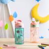 imageZak Designs 175 oz Riverside Bluey Kids Water Bottle with Straw and Built in Carrying Loop Made of Durable Plastic LeakProof Design for Travel 2PK SetUnicorn  Shells