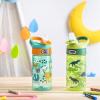 imageZak Designs 175 oz Riverside Bluey Kids Water Bottle with Straw and Built in Carrying Loop Made of Durable Plastic LeakProof Design for Travel 2PK SetDino Camo  Safari