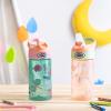 imageZak Designs 175 oz Riverside Bluey Kids Water Bottle with Straw and Built in Carrying Loop Made of Durable Plastic LeakProof Design for Travel 2PK SetUnicorn  Shells