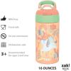 imageZak Designs 175 oz Riverside Bluey Kids Water Bottle with Straw and Built in Carrying Loop Made of Durable Plastic LeakProof Design for Travel 2PK SetUnicorn  Shells