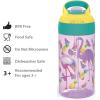 imageZak Designs 175 oz Riverside Bluey Kids Water Bottle with Straw and Built in Carrying Loop Made of Durable Plastic LeakProof Design for Travel 2PK SetCactusFlamingo Pineapple