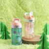 imageZak Designs 175 oz Riverside Bluey Kids Water Bottle with Straw and Built in Carrying Loop Made of Durable Plastic LeakProof Design for Travel 2PK SetUnicorn  Shells