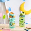 imageZak Designs 175 oz Riverside Bluey Kids Water Bottle with Straw and Built in Carrying Loop Made of Durable Plastic LeakProof Design for Travel 2PK SetDino Camo  Safari