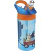 imageZak Designs 175 oz Riverside Bluey Kids Water Bottle with Straw and Built in Carrying Loop Made of Durable Plastic LeakProof Design for Travel 2PK SetBluey