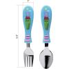 imageZak Designs 5Piece Dinnerware Set Disney Frozen 2  Durable Plastic ampamp Stainless Steel  Includes Water Bottle 8Inch Plate 6Inch Bowl Fork ampamp Spoon  Suitable for Kids Ages 3Peppa Pig