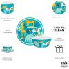 imageZak Designs 5Piece Dinnerware Set Disney Frozen 2  Durable Plastic ampamp Stainless Steel  Includes Water Bottle 8Inch Plate 6Inch Bowl Fork ampamp Spoon  Suitable for Kids Ages 3Safari
