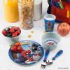 imageZak Designs 5Piece Dinnerware Set Disney Frozen 2  Durable Plastic ampamp Stainless Steel  Includes Water Bottle 8Inch Plate 6Inch Bowl Fork ampamp Spoon  Suitable for Kids Ages 3SpiderMan Classic