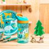 imageZak Designs 5Piece Dinnerware Set Disney Frozen 2  Durable Plastic ampamp Stainless Steel  Includes Water Bottle 8Inch Plate 6Inch Bowl Fork ampamp Spoon  Suitable for Kids Ages 3Safari