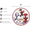 imageZak Designs 5Piece Dinnerware Set Disney Frozen 2  Durable Plastic ampamp Stainless Steel  Includes Water Bottle 8Inch Plate 6Inch Bowl Fork ampamp Spoon  Suitable for Kids Ages 3Spidey and His Amazing Friends