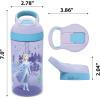 imageZak Designs Baby Shark Kids Water Bottle with Straw and Built in Carrying Loop Made of Durable Plastic LeakProof Design 16 oz BBSAT381Elsa