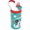 imageZak Designs Baby Shark Kids Water Bottle with Straw and Built in Carrying Loop Made of Durable Plastic LeakProof Design 16 oz BBSAT381Mickey Mouse