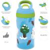 imageZak Designs Baby Shark Kids Water Bottle with Straw and Built in Carrying Loop Made of Durable Plastic LeakProof Design 16 oz BBSAT381Minecraft