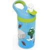 imageZak Designs Baby Shark Kids Water Bottle with Straw and Built in Carrying Loop Made of Durable Plastic LeakProof Design 16 oz BBSAT381Minecraft