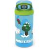 imageZak Designs Baby Shark Kids Water Bottle with Straw and Built in Carrying Loop Made of Durable Plastic LeakProof Design 16 oz BBSAT381Minecraft