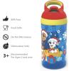 imageZak Designs Baby Shark Kids Water Bottle with Straw and Built in Carrying Loop Made of Durable Plastic LeakProof Design 16 oz BBSAT381Paw Patrol