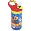 imageZak Designs Baby Shark Kids Water Bottle with Straw and Built in Carrying Loop Made of Durable Plastic LeakProof Design 16 oz BBSAT381Paw Patrol