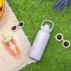 imageZak Designs Beacon Straw Lid Water Bottle for Travel or At Home 32oz Stainless Steel is LeakProof and Vacuum Insulated with Silicone Spout Cover Carry Handle Protective Base Icicle Mint GreenSmoky Lilac Purple