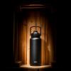 imageZak Designs Beacon Straw Lid Water Bottle for Travel or At Home 32oz Stainless Steel is LeakProof and Vacuum Insulated with Silicone Spout Cover Carry Handle Protective Base Icicle Mint GreenEbony Black