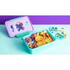 imageZak Designs Blippi Reusable Plastic Bento Box with LeakProof Seal Carrying Handle Microwave Steam Vent and Individual Containers for Kids Packed Lunch 3Piece SetAnna  Elsa