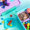 imageZak Designs Blippi Reusable Plastic Bento Box with LeakProof Seal Carrying Handle Microwave Steam Vent and Individual Containers for Kids Packed Lunch 3Piece SetAnna  Elsa