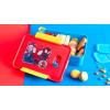 imageZak Designs Blippi Reusable Plastic Bento Box with LeakProof Seal Carrying Handle Microwave Steam Vent and Individual Containers for Kids Packed Lunch 3Piece SetSpidey And His Amazing Friends
