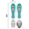imageZak Designs Bluey Kid Flatware Fun Character Art on Both Utensils Non Slip Fork and Spoon Set is Perfect for Encouraging Picky Eaters to Finish Their Plates 2 pack 4 PCSLOL Surprise
