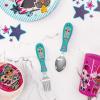 imageZak Designs Bluey Kid Flatware Fun Character Art on Both Utensils Non Slip Fork and Spoon Set is Perfect for Encouraging Picky Eaters to Finish Their Plates 2 pack 4 PCSLOL Surprise