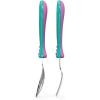 imageZak Designs Bluey Kid Flatware Fun Character Art on Both Utensils Non Slip Fork and Spoon Set is Perfect for Encouraging Picky Eaters to Finish Their Plates 2 pack 4 PCSLOL Surprise