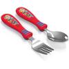 imageZak Designs Bluey Kid Flatware Fun Character Art on Both Utensils Non Slip Fork and Spoon Set is Perfect for Encouraging Picky Eaters to Finish Their Plates 2 pack 4 PCSPaw Patrol