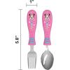 imageZak Designs Bluey Kids Dinnerware Set Includes Plate Bowl Tumbler Water Bottle and Utensil Tableware Made of Durable Material and Perfect for Kids 6 Piece Gift Set NonBPAMinnie Mouse