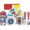 imageZak Designs Bluey Kids Dinnerware Set Includes Plate Bowl Tumbler Water Bottle and Utensil Tableware Made of Durable Material and Perfect for Kids 6 Piece Gift Set NonBPAPAW Patrol  6pcs