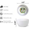 imageZak Designs Bluey Kids Dinnerware Set Includes Plate Bowl Tumbler Water Bottle and Utensil Tableware Made of Durable Material and Perfect for Kids 6 Piece Gift Set NonBPAMickey Mouse Rainbow  6pcs