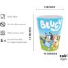 imageZak Designs Bluey Kids Dinnerware Set Includes Plate Bowl Tumbler Water Bottle and Utensil Tableware Made of Durable Material and Perfect for Kids 6 Piece Gift Set NonBPABluey  6pcs