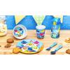 imageZak Designs Bluey Kids Dinnerware Set Includes Plate Bowl Tumbler Water Bottle and Utensil Tableware Made of Durable Material and Perfect for Kids 6 Piece Gift Set NonBPABaby Shark  6pcs