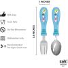 imageZak Designs Bluey Kids Dinnerware Set Includes Plate Bowl Tumbler Water Bottle and Utensil Tableware Made of Durable Material and Perfect for Kids 6 Piece Gift Set NonBPABaby Shark  6pcs