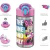 imageZak Designs Bluey Kids Dinnerware Set Includes Plate Bowl Tumbler Water Bottle and Utensil Tableware Made of Durable Material and Perfect for Kids 6 Piece Gift Set NonBPAMinnie Mouse  6pcs