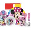 imageZak Designs Bluey Kids Dinnerware Set Includes Plate Bowl Tumbler Water Bottle and Utensil Tableware Made of Durable Material and Perfect for Kids 6 Piece Gift Set NonBPAMinnie Mouse  6pcs