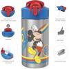 imageZak Designs Bluey Kids Dinnerware Set Includes Plate Bowl Tumbler Water Bottle and Utensil Tableware Made of Durable Material and Perfect for Kids 6 Piece Gift Set NonBPAMickey Mouse Rainbow  6pcs