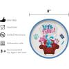imageZak Designs Bluey Kids Dinnerware Set Includes Plate Bowl Tumbler Water Bottle and Utensil Tableware Made of Durable Material and Perfect for Kids 6 Piece Gift Set NonBPABlues Clues  5pcs