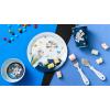imageZak Designs Disney Mickey Mouse Kids Dinnerware Set Includes Plate Bowl Tumbler and Utensil Tableware Made of NonBPA Durable Material and Perfect for Kids 5 Piece Set Space NonBPA